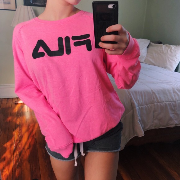 Fila Tops - FILA Pink Crewneck Sweatshirt Top